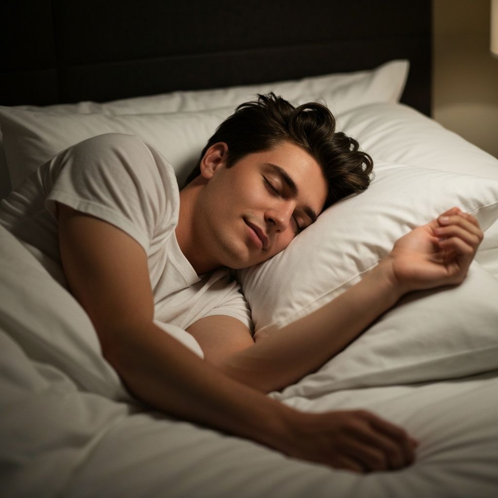 Pessoa dormindo tranquilamente
